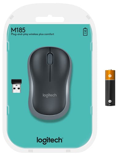 Logitech langaton hiiri M185 (sininen)
