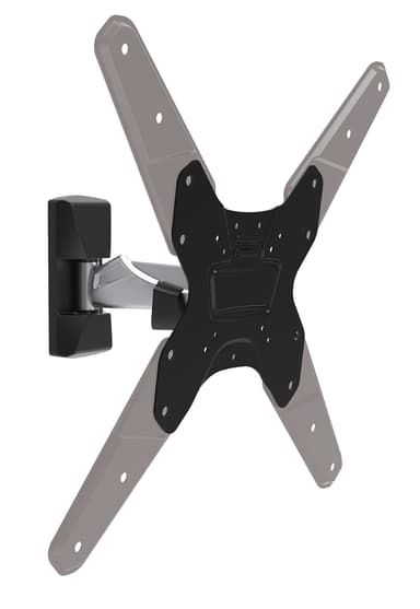 TV Seinäteline Full Motion 26-42 " 30 kg Hopea/Musta