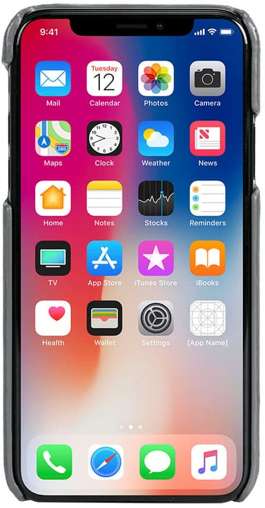 Krusell Sunne Apple iPhone Xs Max suojakuori (vintage-harmaa)