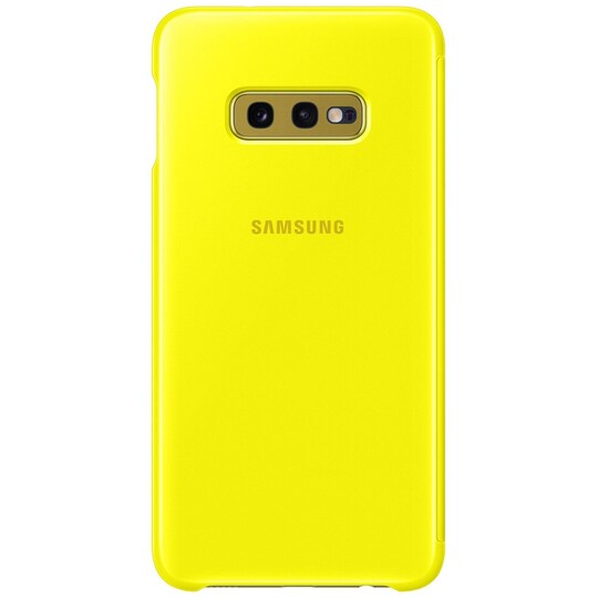 Samsung Galaxy S10e Clear View suojakuori (keltainen)