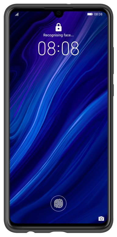 Huawei P30 Silicone suojakuori (musta)