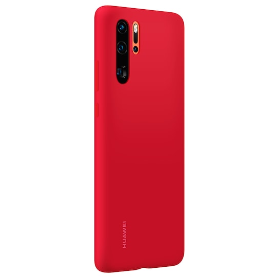 Huawei P30 Pro Silicone suojakuori (kirkkaanpunainen)