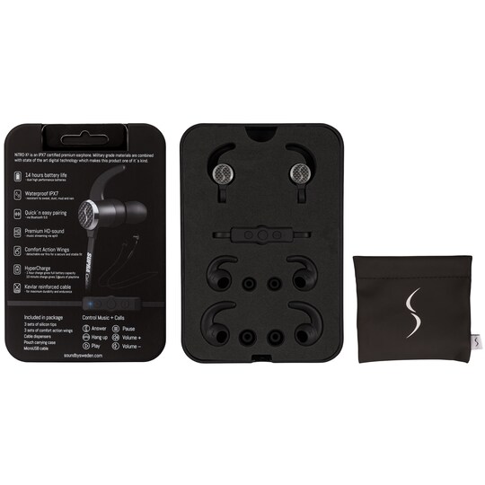 Supra NiTRO-X2 langattomat in-ear kuulokkeet (musta)