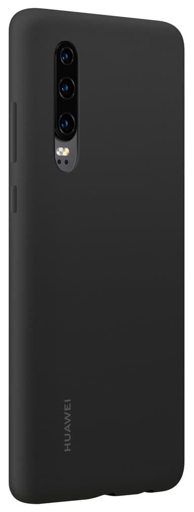 Huawei P30 Silicone suojakuori (musta)
