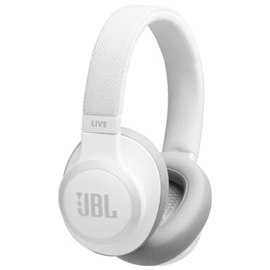 JBL LIVE 650BT langattomat around-ear kuulokkeet (valkoinen)