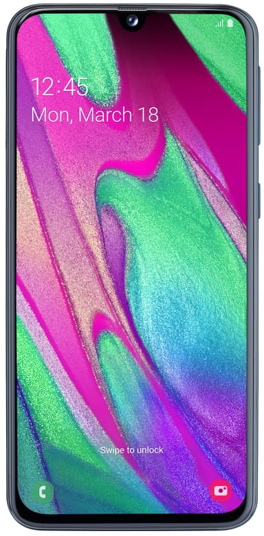 Samsung Galaxy A40 älypuhelin (musta)
