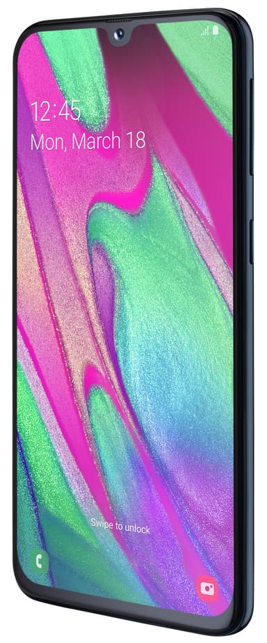 Samsung Galaxy A40 älypuhelin (musta)