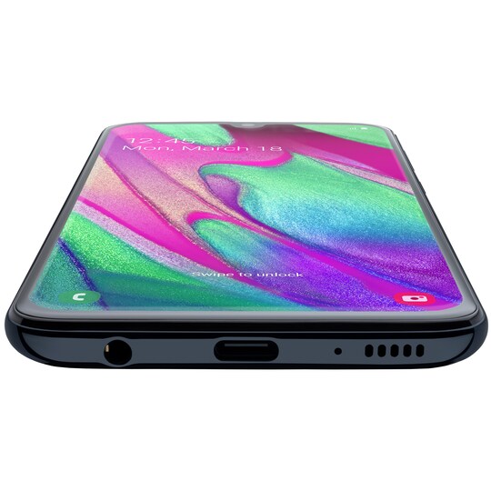 Samsung Galaxy A40 älypuhelin (musta)