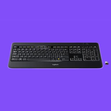 Logitech K800 langaton näppäimistö (musta)