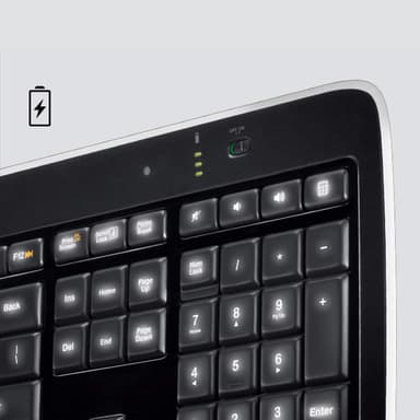 Logitech K800 langaton näppäimistö (musta)