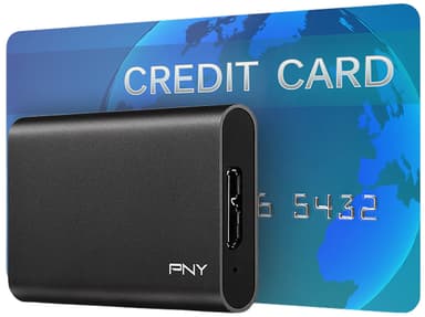 PNY Elite kannettava SSD muisti 480 GB