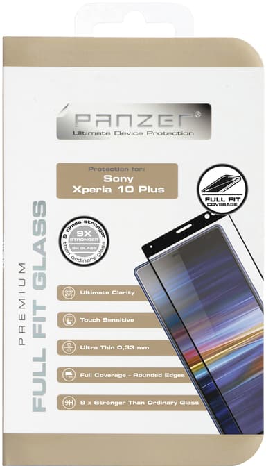 Panzer Full-Fit Sony Xperia 10 Plus näytönsuoja (musta)