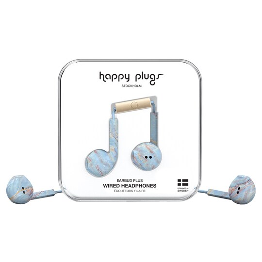 Happy Plugs Earbud Plus in-ear kuulokkeet (blue quartz)