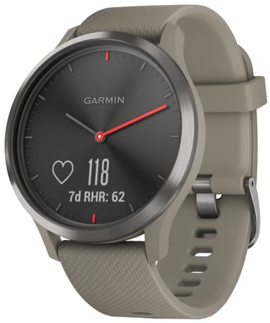 Garmin Vivomove HR hybridiälykello (musta/hiekka)