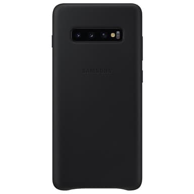 Samsung Galaxy S10 Plus nahkainen suojakuori (musta)