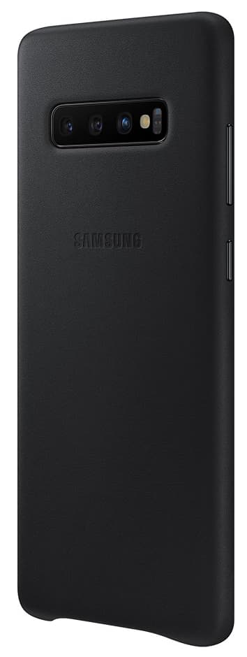 Samsung Galaxy S10 Plus nahkainen suojakuori (musta)