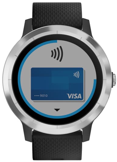 Garmin Vivoactive 3 GPS älykello (musta/teräs)