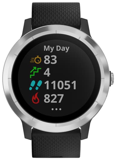 Garmin Vivoactive 3 GPS älykello (musta/teräs)