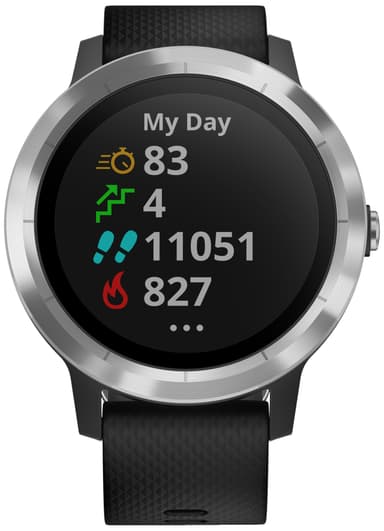 Garmin Vivoactive 3 GPS älykello (musta/teräs)