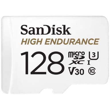 SanDisk MicroSDXC Endurance muistikortti SD adapterilla 128 GB