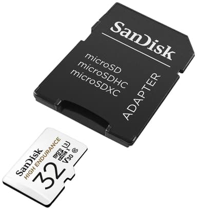 SanDisk MicroSDHC Endurance muistikortti SD adapterilla 32 GB