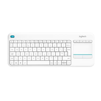 Logitech Wireless Touch K400 Plus langaton näppäimistö (valkoinen)