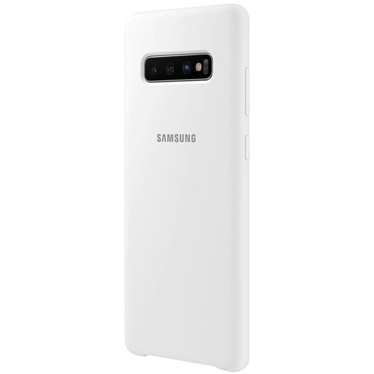 Samsung Galaxy S10 Plus silikoninen suojakuori (valkoinen)