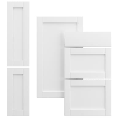Epoq Shaker Classic White peitelevy keittiöön 30x34