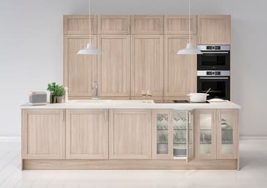Epoq Shaker Natural Oak peitelevy keittiöön 60x34