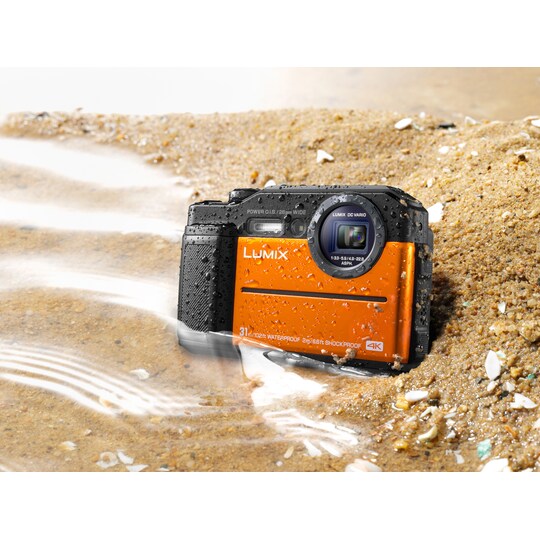 Panasonic Lumix DC-FT7 kompaktikamera (oranssi)