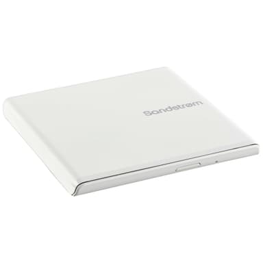 Sandstrom USB Slim ulkoinen DVD/CD asema (valkoinen)