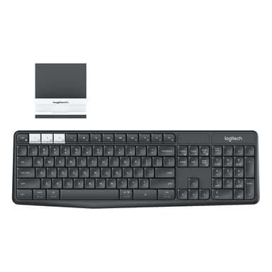 Logitech K375 langaton näppäimistö + älypuhelinteline