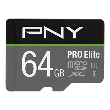PNY PRO Elite Micro SDXC U3 V30 muistikortti 64 GB