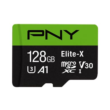 PNY Elite-X Micro SDXC U3 V30 muistikortti 128GB