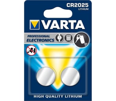Varta CR 2025 paristot (2 kpl)