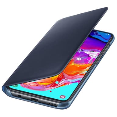 Samsung Galaxy A70 lompakkokotelo (musta)