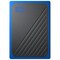 WD My Passport GO ulkoinen SSD-muisti 1 TB (musta/sininen)