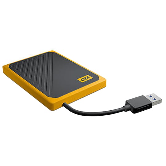 WD My Passport GO ulkoinen SSD-muisti 1 TB (musta/keltainen)
