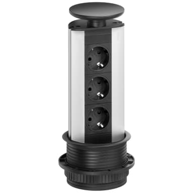 EVOline Port 3 pistorasia (musta)