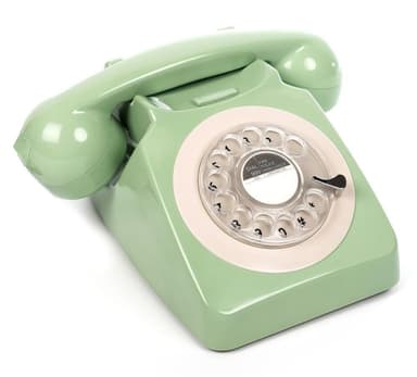GPO 746 Retro puhelin pyöritettävällä numerolevyllä - Vihreä