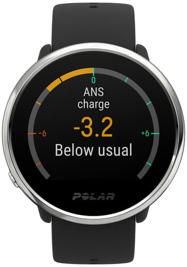 Polar Ignite fitnesskello M/L (musta/hopea)