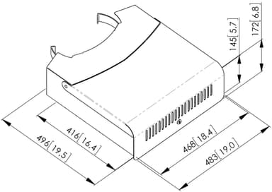 Vogels Pro PFA 9052 lukittava laitekotelo (suuri)