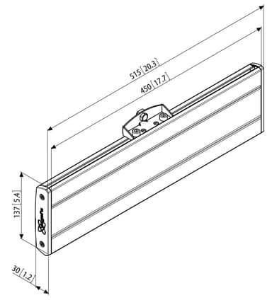 Vogels Pro PFB 3405 kiinnityskisko (musta)