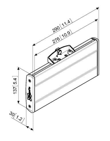 Vogels Pro PFB 3402 adapterilevy (hopea)