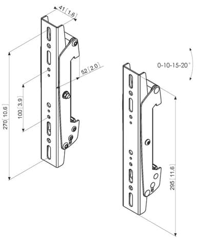 Vogels Pro PFS 3302 asennuskiskot