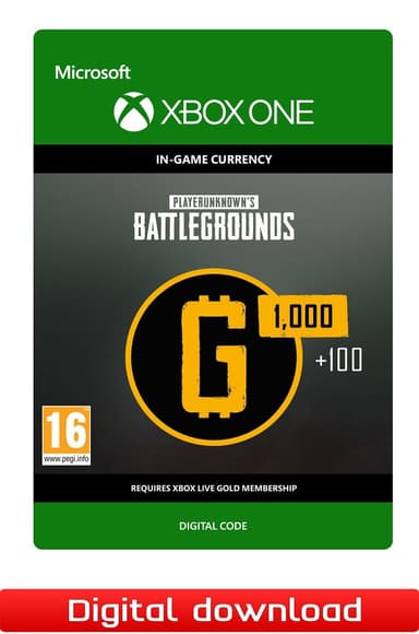PLAYERUNKNOWN'S BATTLEGROUNDS 1 100 G-Coin - XOne
