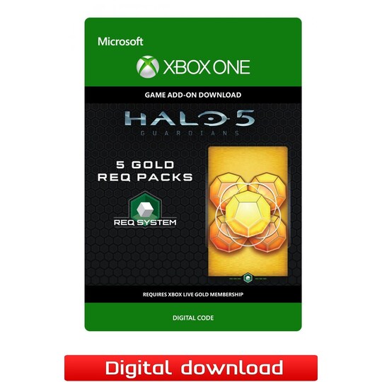 Halo 5 Guardians – 5 Gold REQ Packs - XOne
