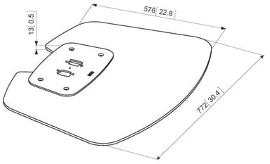Vogels Pro PFF 7020 lattiajalusta (hopea)