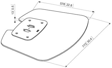 Vogels Pro PFF 7020 lattiajalusta (musta)