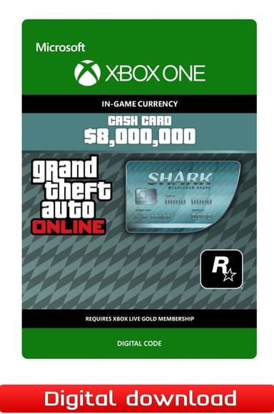 Grand Theft Auto V Megalodon Shark Cash Card - XOne